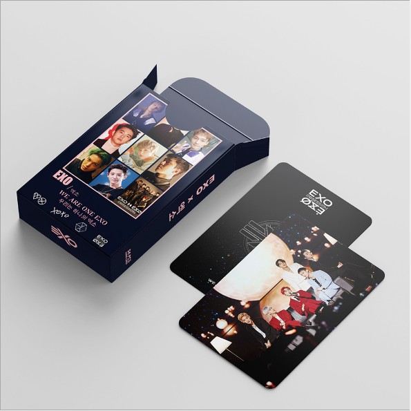 Hộp 54 thẻ ảnh lomo hình thành viên nhóm nhạc EXO