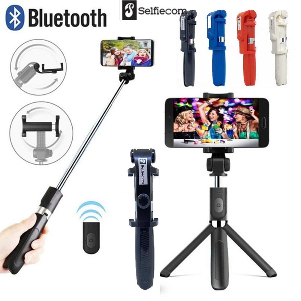 Gậy chụp ảnh tự sướng Selfiecom L01 - Tích hợp 3 chân tripod và remote bluetooth chụp từ xa