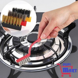[TIỆN ÍCH] -Bộ 3 Bàn Chải Vệ Sinh Khe Nhỏ - Set 3 Bàn Chải Sắt Cọ Bếp Ga Vòi Nước Đa Năng Tiện Dụng - DupiMart