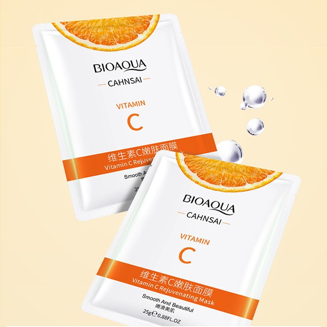 Mặt nạ vitamin C cấp ẩm dưỡng trắng da chiết suất cam vàng