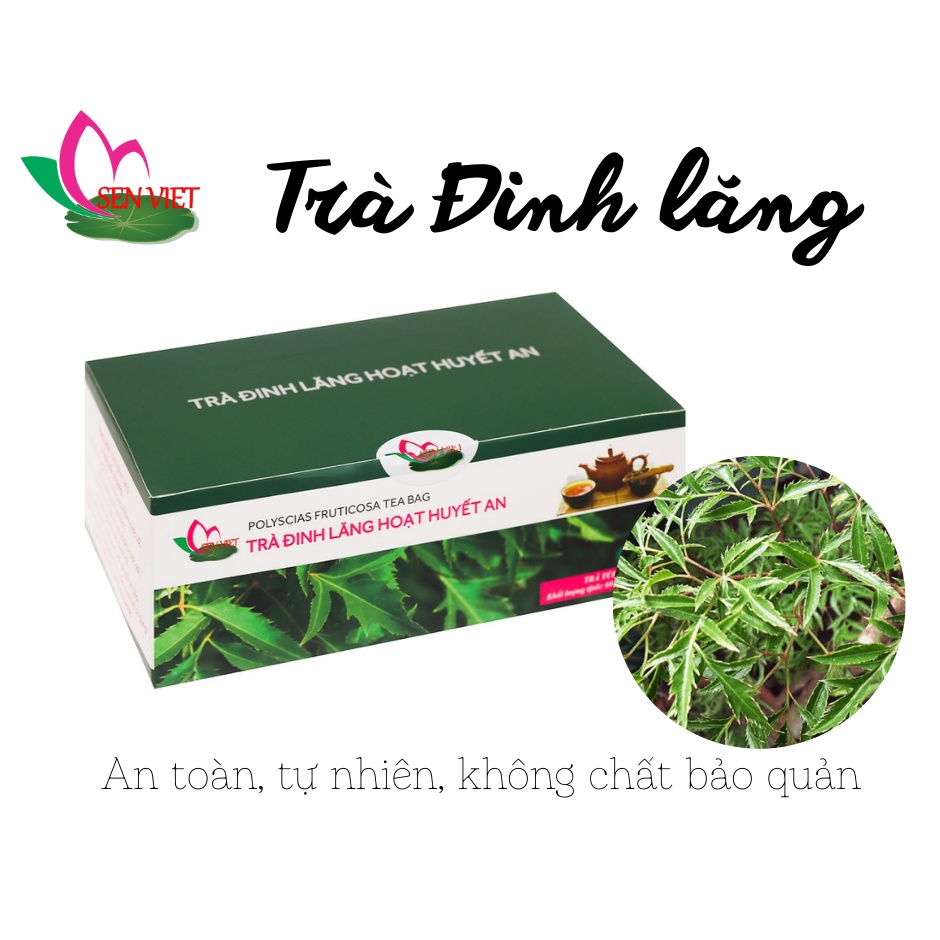 Trà đinh lăng Hoạt Huyết An túi lọc 40 tép quà tặng tình thân