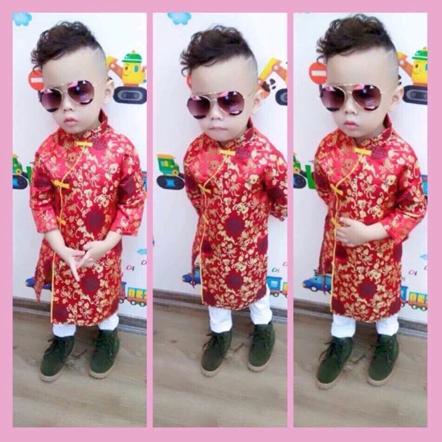Áo dài tết cho bé