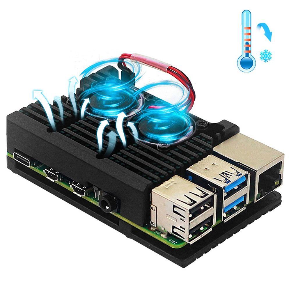 BTLIMER Quạt Tản Nhiệt Bằng Hợp Kim Nhôm Chất Lượng Cao Cho Raspberry Pi