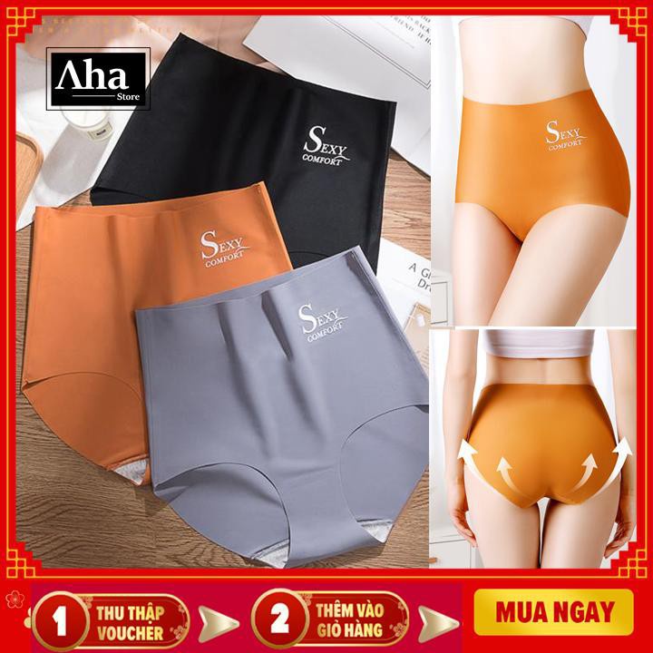 Quần Lót Nữ Su Lụa , Quần Lót Cạp Cao Gen Nịt Bụng Tàng Hình - QL GenSu Sexy