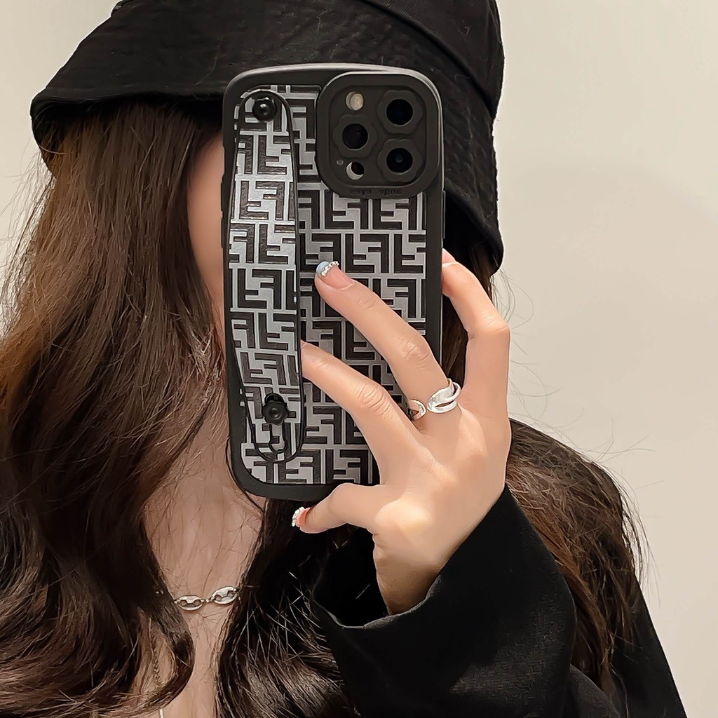 Ốp Điện Thoại Da Kèm Dây Đeo Sang Trọng Cho iphone 13 Pro Max i13 13pro 11ProMax i11 X XR Xs Max 7plus 8plus 12Pro 12 Pro Max