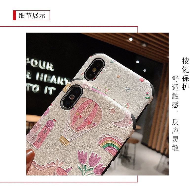 Ốp Điện Thoại Mềm Họa Tiết Hoạt Hình Kiểu Nhật Hàn Dành Cho Iphone 7plus Xr Max 8 | BigBuy360 - bigbuy360.vn