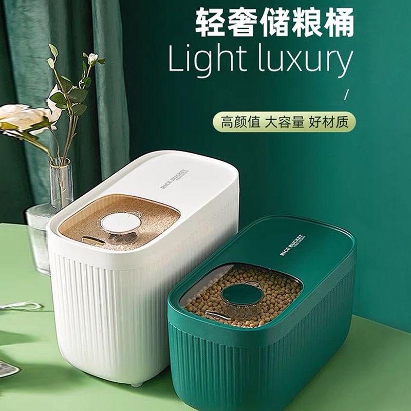 Thùng đựng gạo thông minh 10kg nắp trượt Doron sang trọng