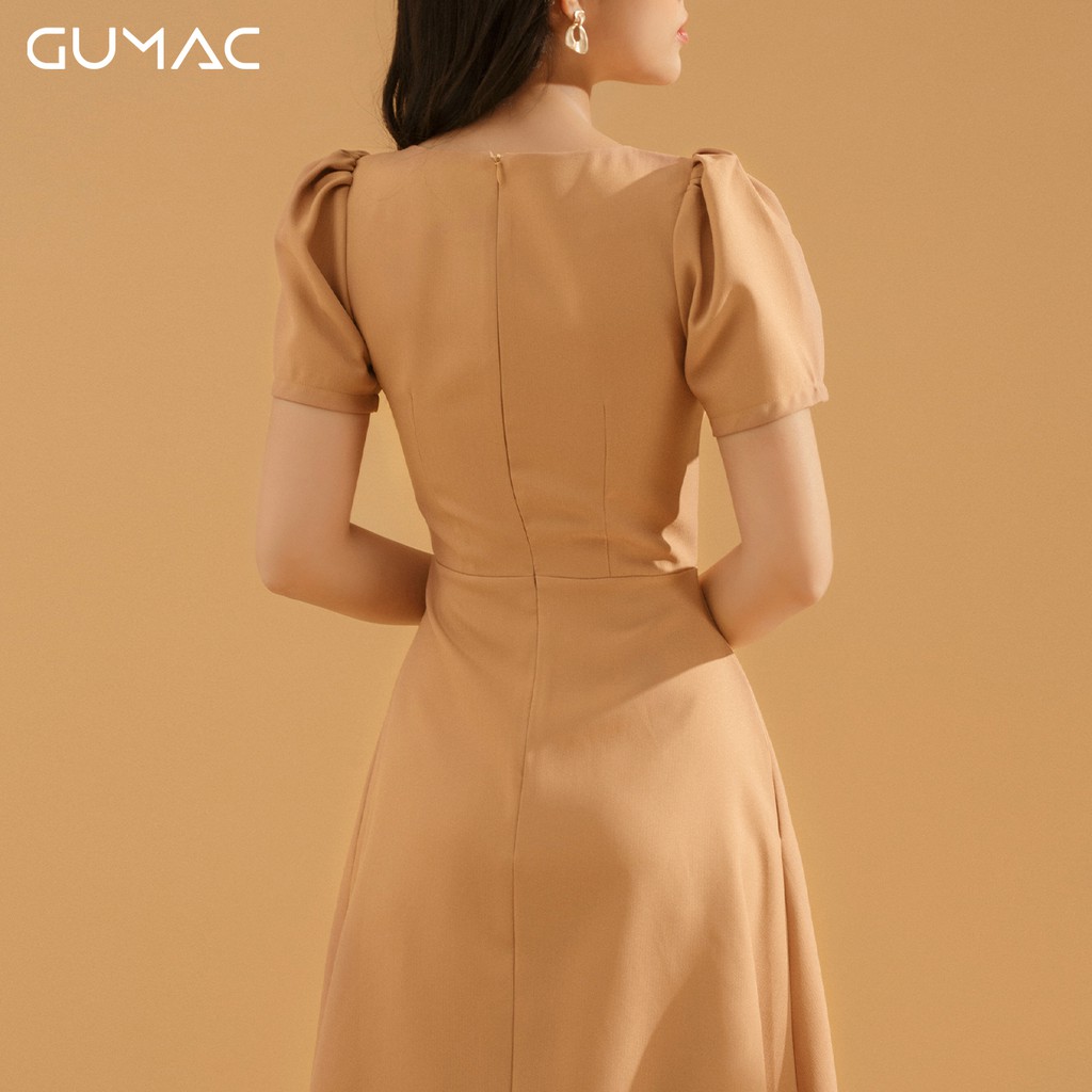 [Mã MABR07062 giảm 8% tối đa 50K đơn từ 249K] Đầm rã đô xếp nhún DA733 GUMAC | BigBuy360 - bigbuy360.vn