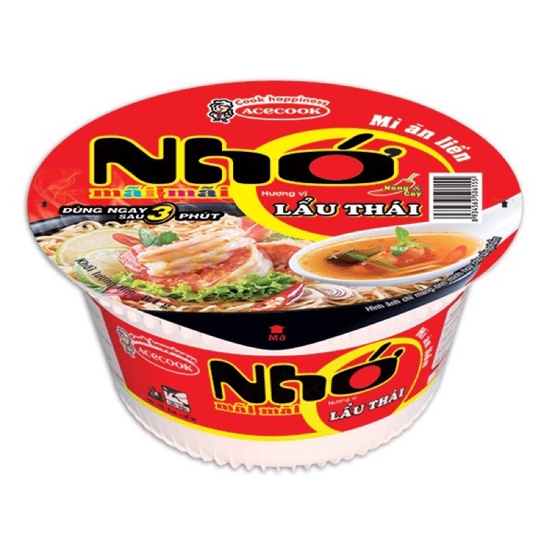 Mì Ăn Liền Nhớ Mãi Mãi Vị Lẩu Thái Tô 84g