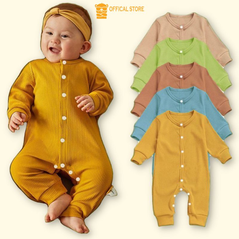 Body Len Tăm LOTUKA Cho Bé Trai Bé Gái, Chất Cotton Mềm Mịn, Co Giãn 4 Chiều Cho Bé 3-12kg