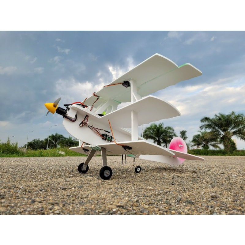 Bộ vỏ kit máy bay Fokker DR1 sải 90 cm, Thân 3 LỚP.( Dành cho các bạn tập bay)