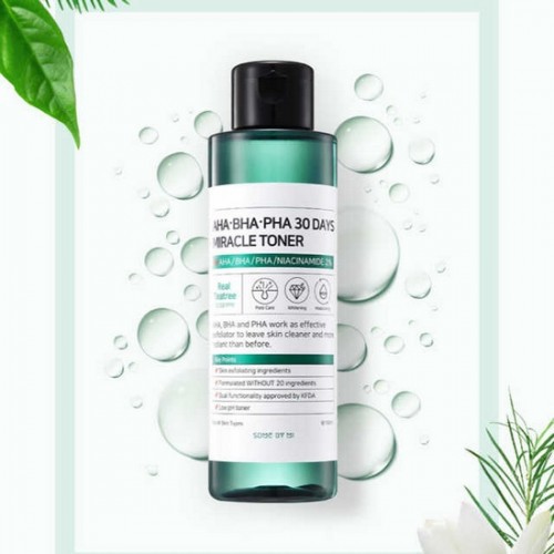 [Trị Sạch Mụn] Nước Hoa Hồng Some By Mi AHA-BHA-PHA 30 Days Miracle Toner