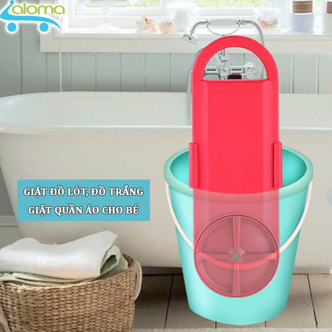 Máy giặt mini tại xô Happy Washing HW-150W giặt đồ cho bé giặt quần áo trắng đồ lót và cho sinh viên ở trọ