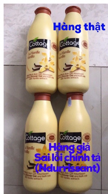 sữa tắm Cottage 750ml (hàng xịn)