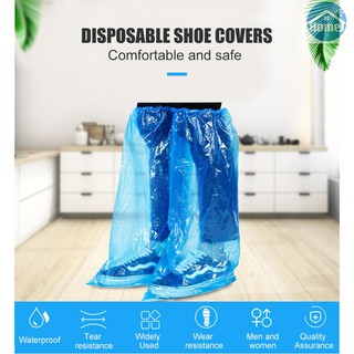 Cặp miếng bọc giày đi mưa chống nước chống trượt dùng một lần tiện dụng cho nam và nữ
