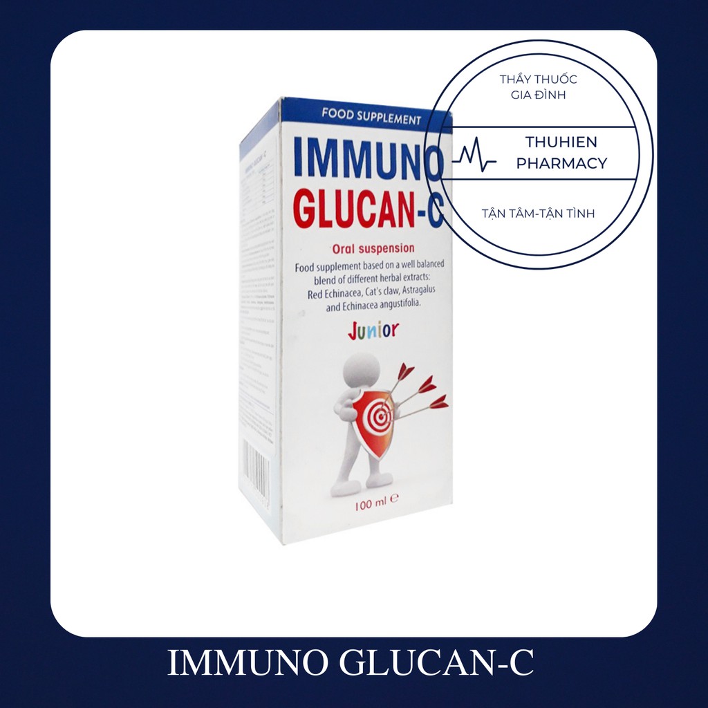 IMMUNO GLUCAN-C tăng cường sức đề kháng, phòng và ngăn ngừa các bệnh đường hô hấp dành cho bé