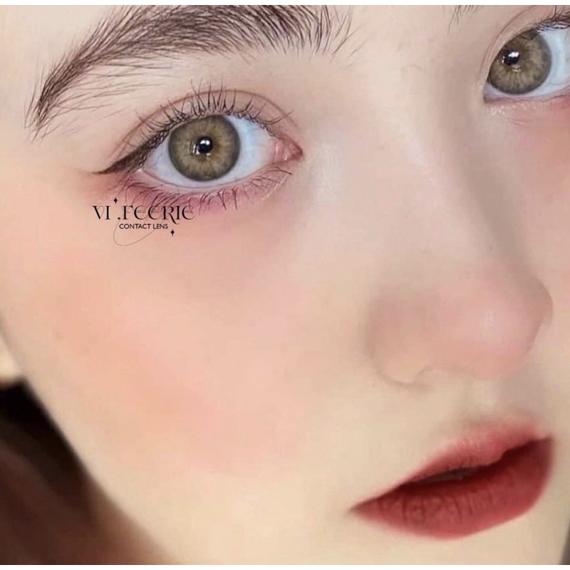 Lens nâu Natalie Brown 0 độ nhập khẩu Hàn Quốc-VF Lens