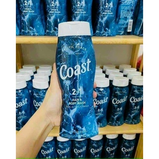 Dầu gội tắm coast mỹ 2in1 532ml