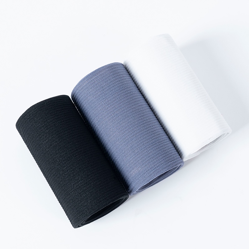 Vớ Dài Siêu Mỏng Thoáng Khí Kẻ Sọc Màu Đen Trắng Thời Trang Mùa Hè Cho Nam