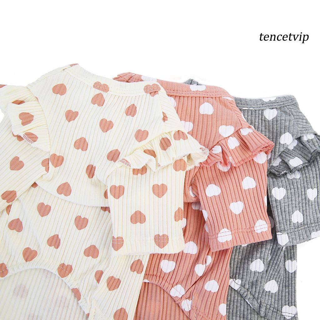 Áo thun cotton co giãn in họa tiết thời trang mùa thu dễ thương cho thú cưng
