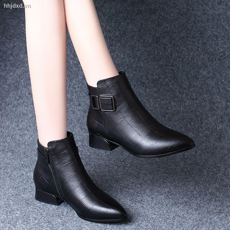 Giày Bốt Cổ Thấp Da Mềm Thời Trang 2020 Cho Nữ | BigBuy360 - bigbuy360.vn