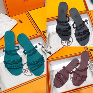 Sale SALE <3 Sale Hot | Trợ Giá | Dép hm quai xích ngang spsl fullbox bill túi vải . . Tháng 7 👡 . ! New * ' . . HOT