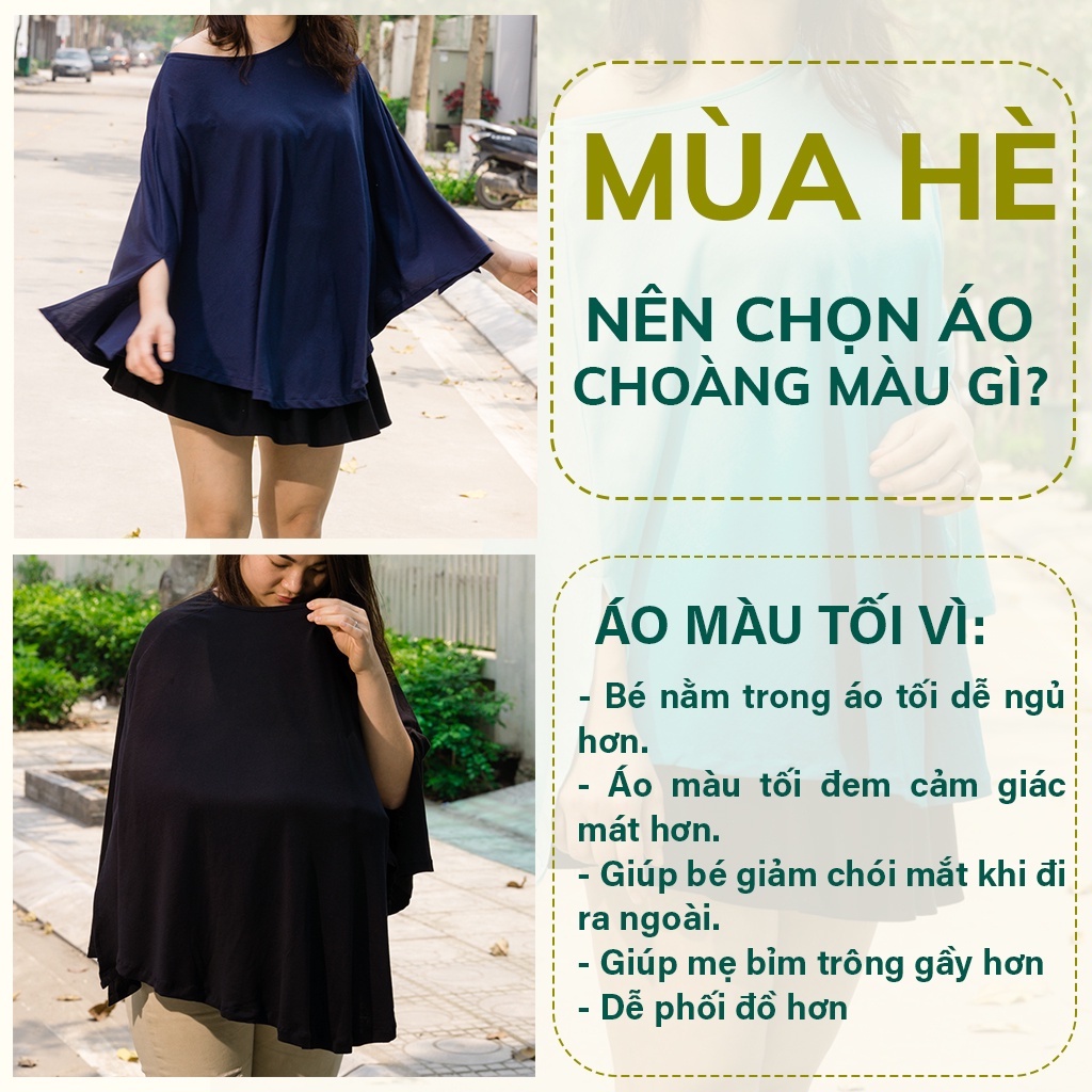 ÁO CHOÀNG CHO CON BÚ NƠI CÔNG CỘNG NOONON