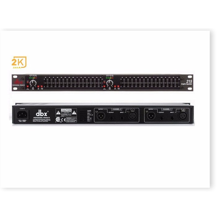 Lọc âm equalizer dbx 215 chuẩn loại 1