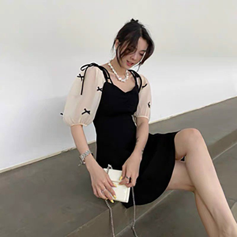 Đầm phối nơ Bigsize 60_90 ký, thời trang nữ dành cho khách ngoại cỡ