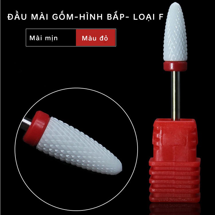 Đầu Mài Sứ Lắp Máy Mài Móng-Chuyên Dùng Cho Tiệm Nails