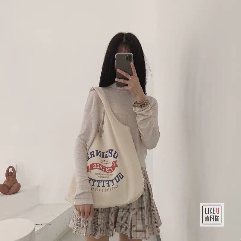 Túi tote bag phong cách ulzzang Hàn Quốc