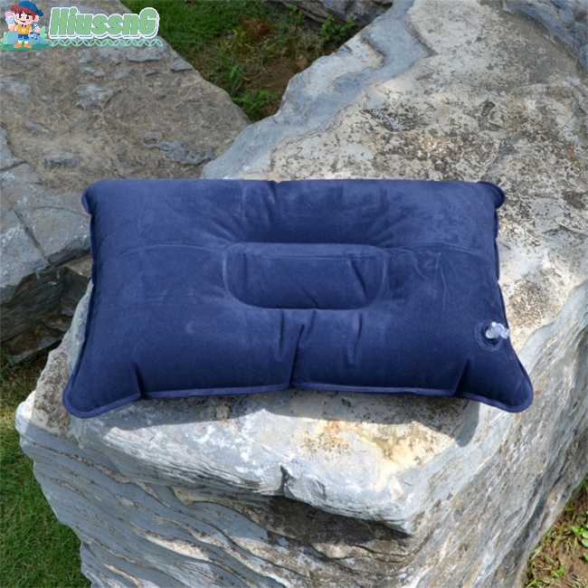 Gối Bơm Hơi Chống Trượt Thiết Kế Nhỏ Gọn Tiện Dụng Cho Du Lịch