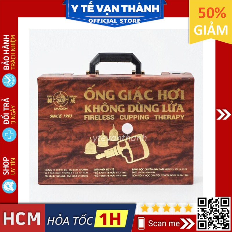 ✅ [BH 1 Năm] Bộ Giác Hơi Không Dùng Lửa: Duy Thành Valy Nâu 17 Ly -VT0529 | Y Tế Vạn Thành