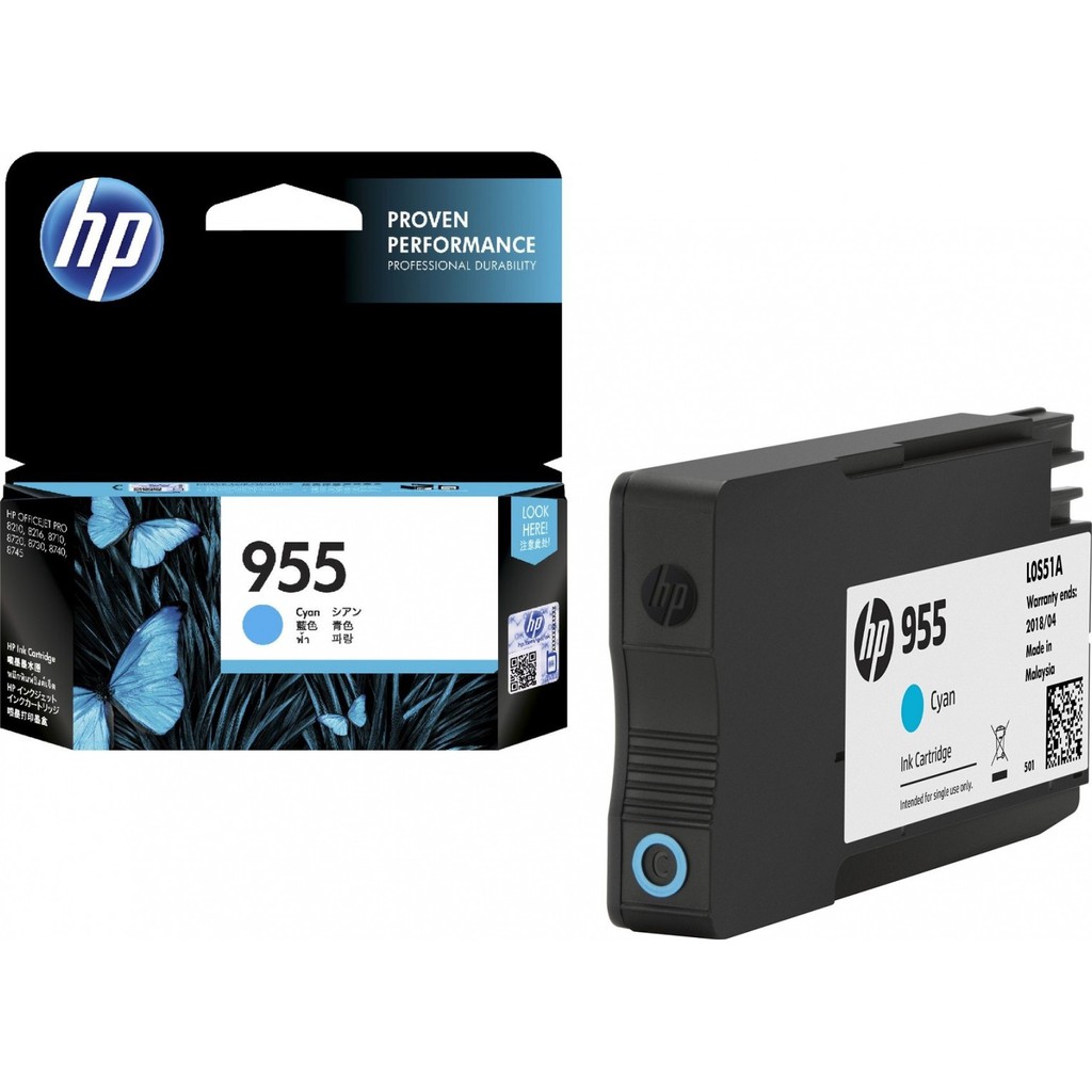 Mực in Phun Màu HP 955 Lục Lam(Máy in HP 8210/8216/ 8710/8720/7730/LOS51AA)