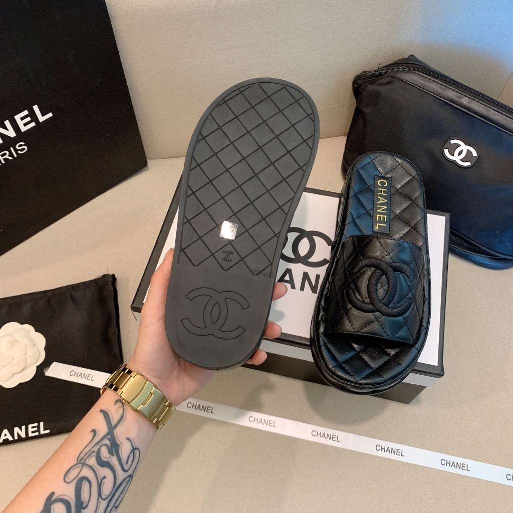 Mới Dép Xỏ Ngón Da Tổng Hợp Mềm 4Cm Thời Trang Cho Nữ