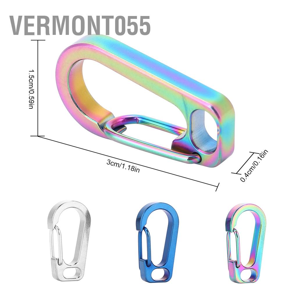 Có thể bán buôn Hợp kim titan leo núi Khóa leo núi An toàn treo nhanh Carabiner Vermont055 Hàng giao ngay