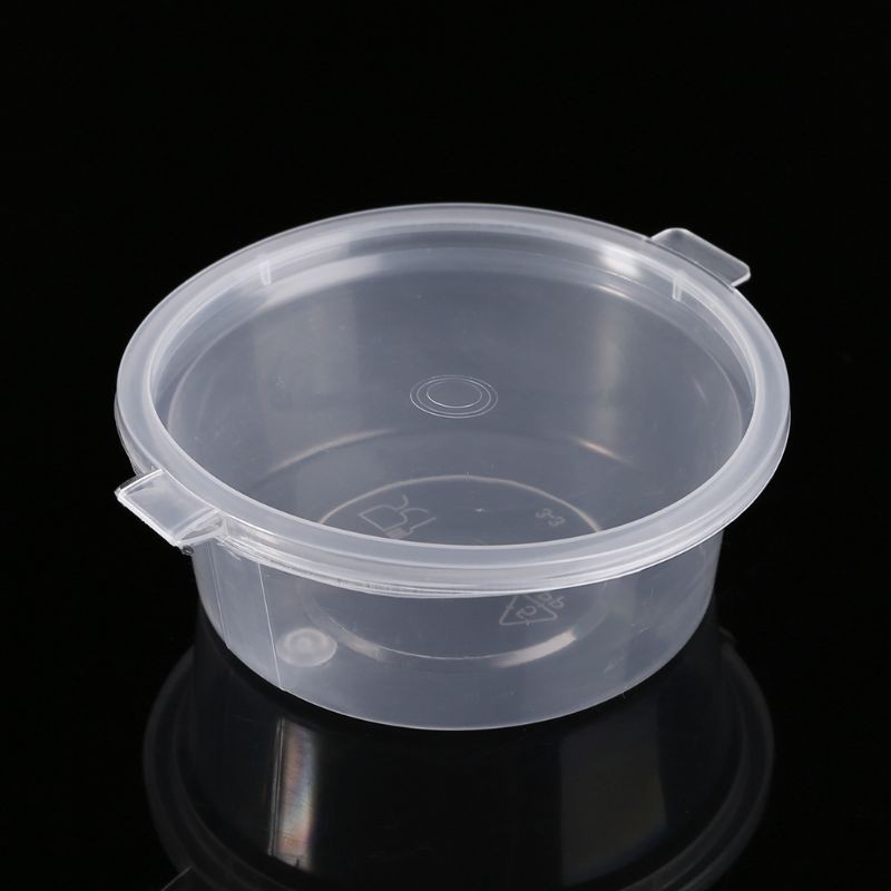 (Hàng Mới Về) Set 10 Cốc Nhựa 74ml Dùng Một Lần Đựng Đồ Chơi Slime Tiện Dụng