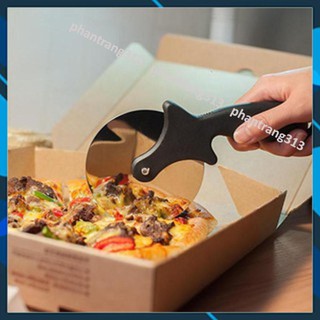 Freeship Dao cắt bánh Pizza lưỡi tròn xoay cao cấp bằng thép không gỉ siêu bền [Tặng quà khi vote 5*]