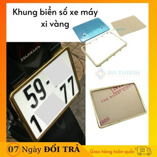 [HOT] Khung viền biển số xi vàng chuẩn, đẹp.