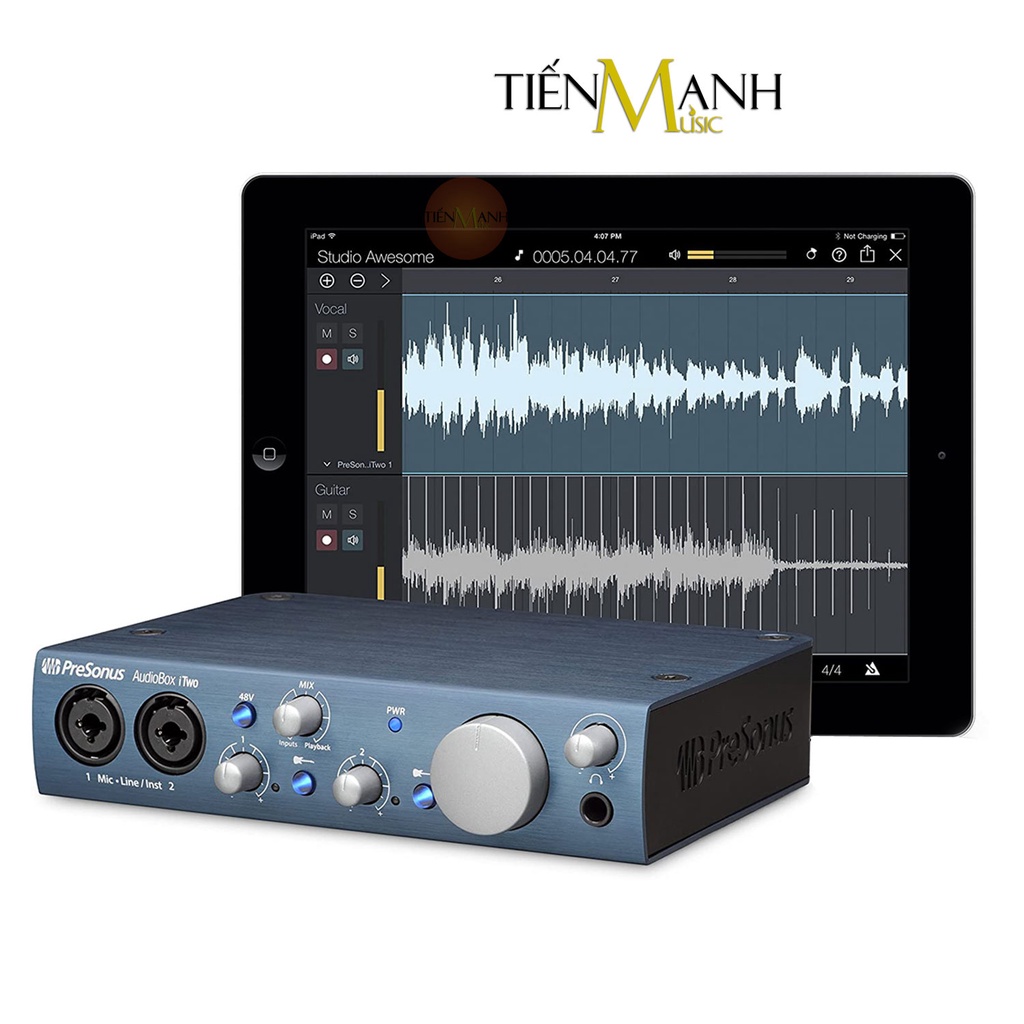 [Chính Hãng] Soundcard Presonus AudioBox iTwo - Sound Card Bộ Thu Âm Thanh và Livestream Audio Interface Audio Box iTwo