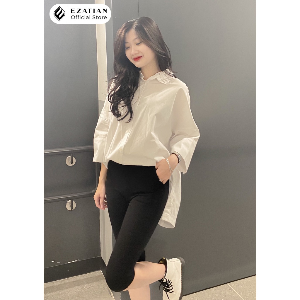 Quần Legging Ngố Lửng Qua Gối EZATIAN Cạp Cao Dành Cho Nữ Size 40kg - 80kg