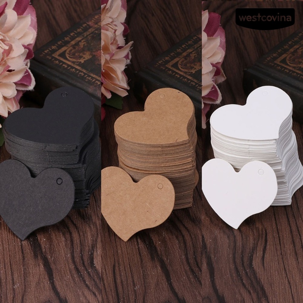 Thẻ giấy hình trái tim dùng làm đồ trang trí bữa tiệc DIY