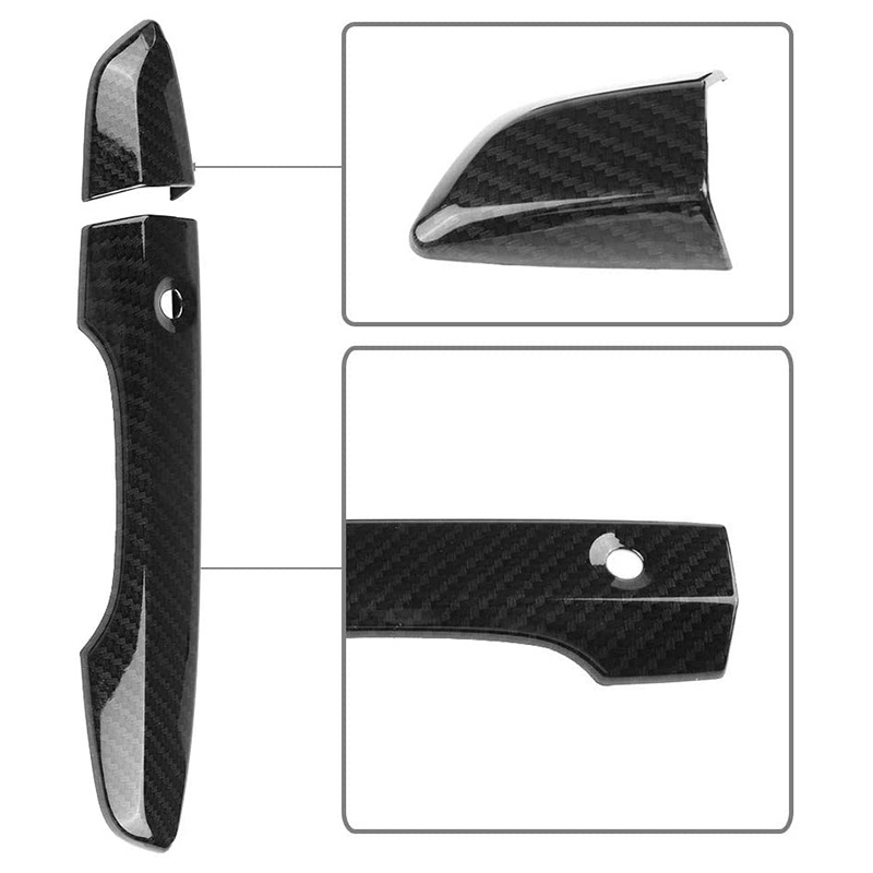Ốp Bọc Tay Nắm Cửa Bên Phải Bằng Sợi carbon Cho honda civic 10th gen 2016 2017 2018 2019