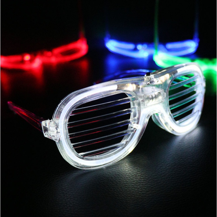 Kính đèn LED phát sáng lạnh Đồ dùng dự tiệc Giáng sinh và Halloween Kính Flash công nghệ