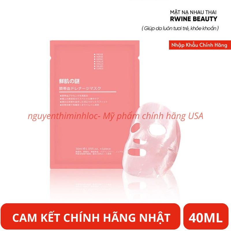 Mặt nạ nhau thai tế bào gốc RWINE BEAUTY STEM CELL PLACENTA MASK