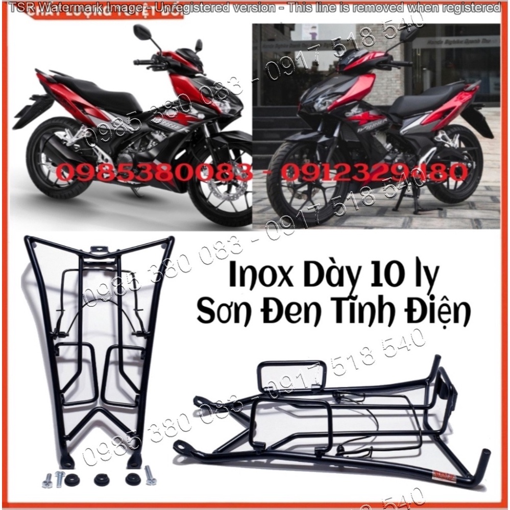 Baga Winner X Cao Cấp (V1, V2) INOX Sơn Đen Tĩnh Điện Dày 10 Ly Chắc Chắn Mẫu Mới 2019 - 2021 (Ảnh Sp Thật)