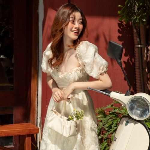 Váy dài mùa thu The Peachy-  Barbie Dress | BigBuy360 - bigbuy360.vn