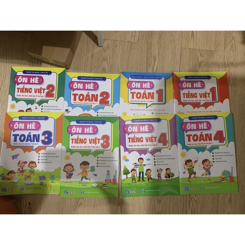 ôn hè toán, tiếng việt 1-2-3-4