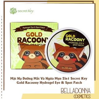 Mặt Nạ Dưỡng Vùng Da Mắt Và Xóa Mờ Mụn Thâm Secret Key Gold Racoony Hydrogel Eye & Spot Patch (90 Miếng)