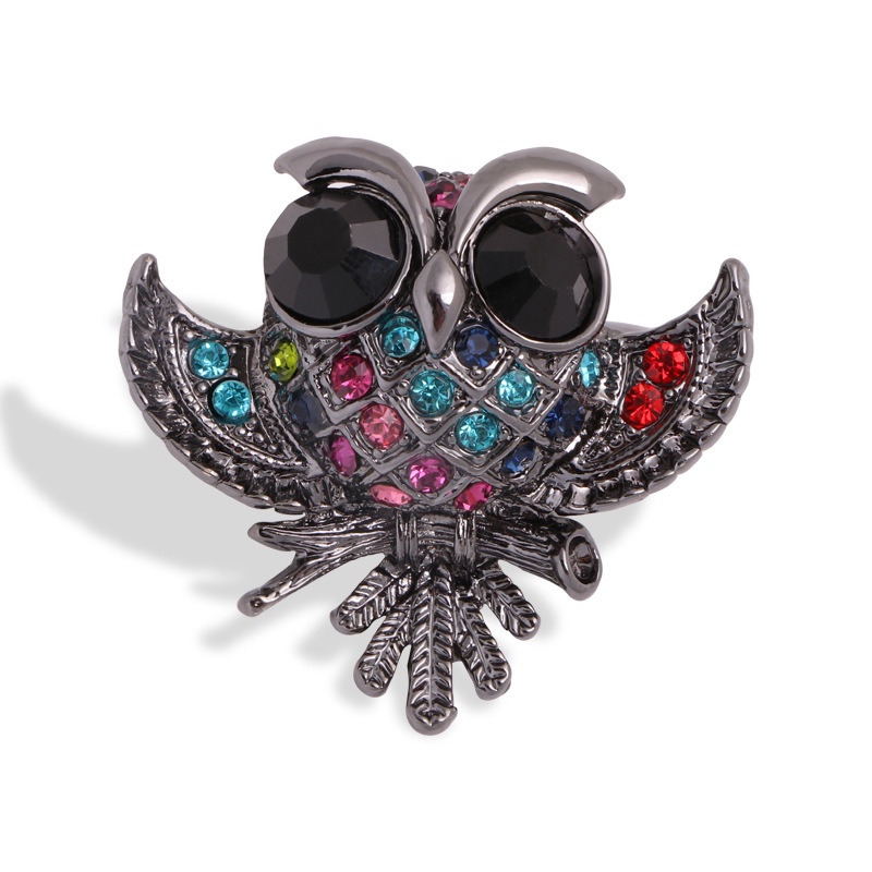 Ghim CàI ÁO HìNh Chú Cú ĐíNh Kim Cương Giả ThờI Trang Cho Nam Nữ